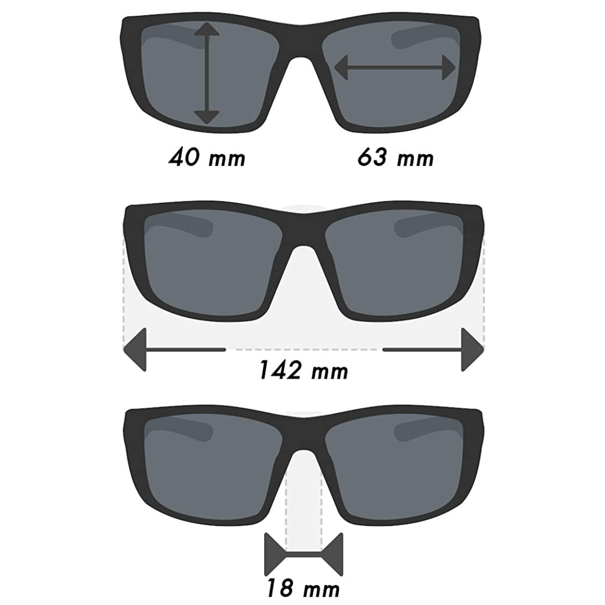 OCCHIALI CLASSICI POLARIZZATI NERI
