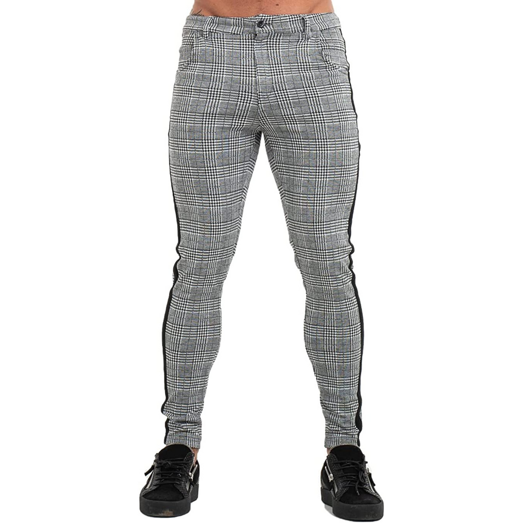 PANTALONE A QUADRI GRIGIO 2