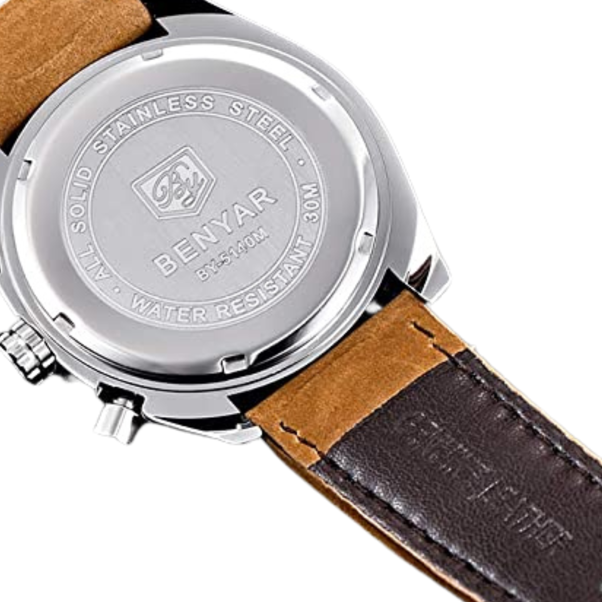 OROLOGIO AL QUARZO IN PELLE MARRONE