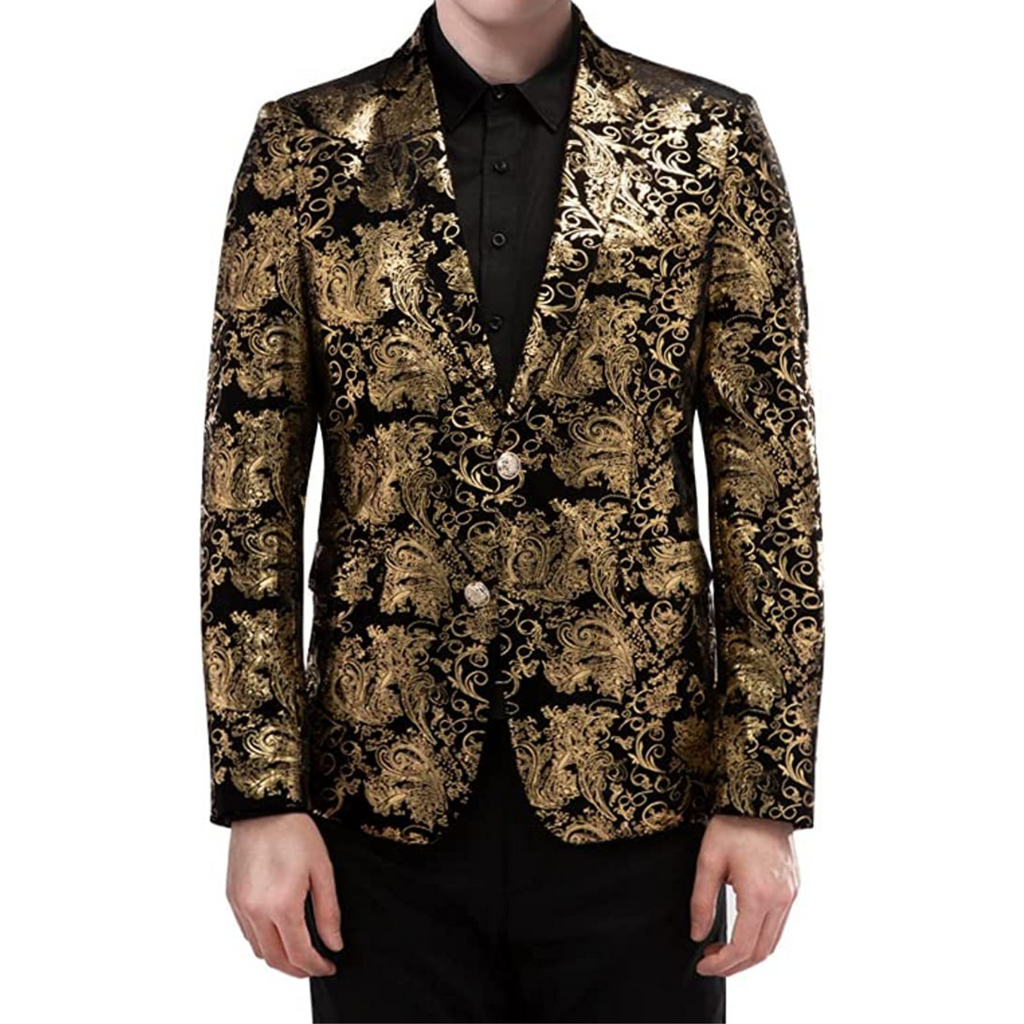 BLAZER FANTASIA FLOREALE DORATO