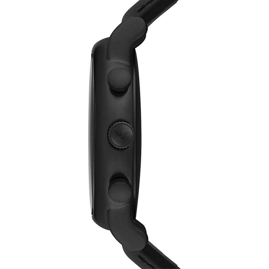 EMPORIO ARMANI OROLOGIO IN PELLE NERO