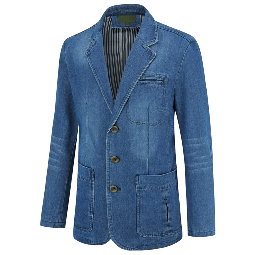 BLAZER GIACCA JEANS BLUE
