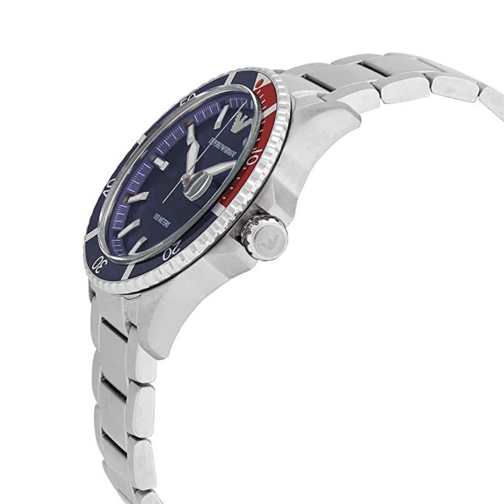 EMPORIO ARMANI OROLOGIO IN ACCIAIO BLU