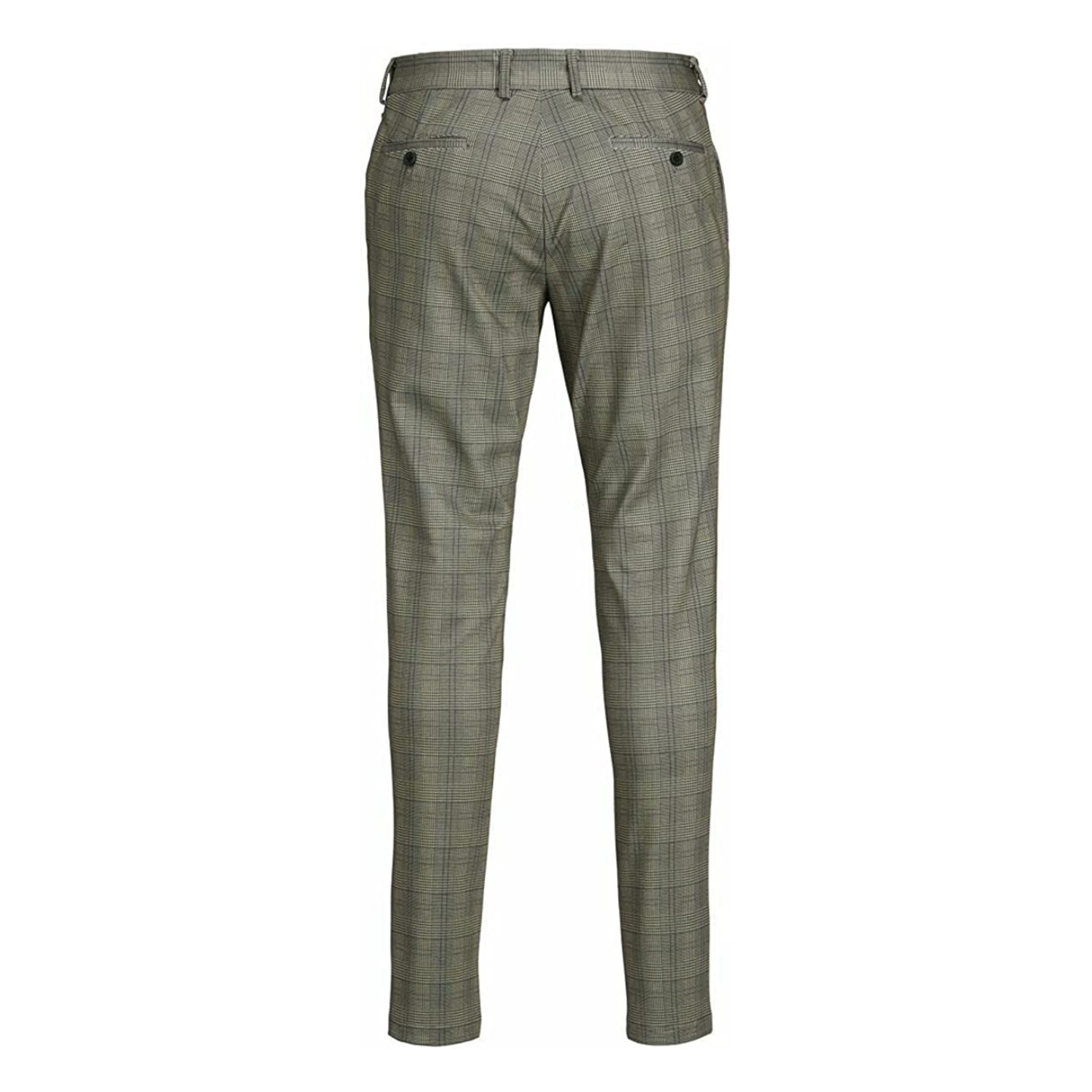 JACK & JONES PANTALONE A QUADRI GRIGIO