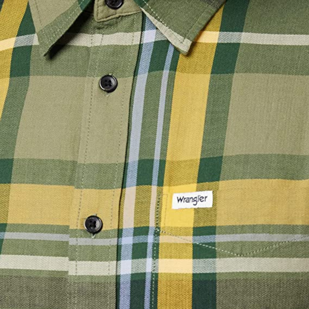 WRANGLER CAMICIA A QUADRI GIALLA