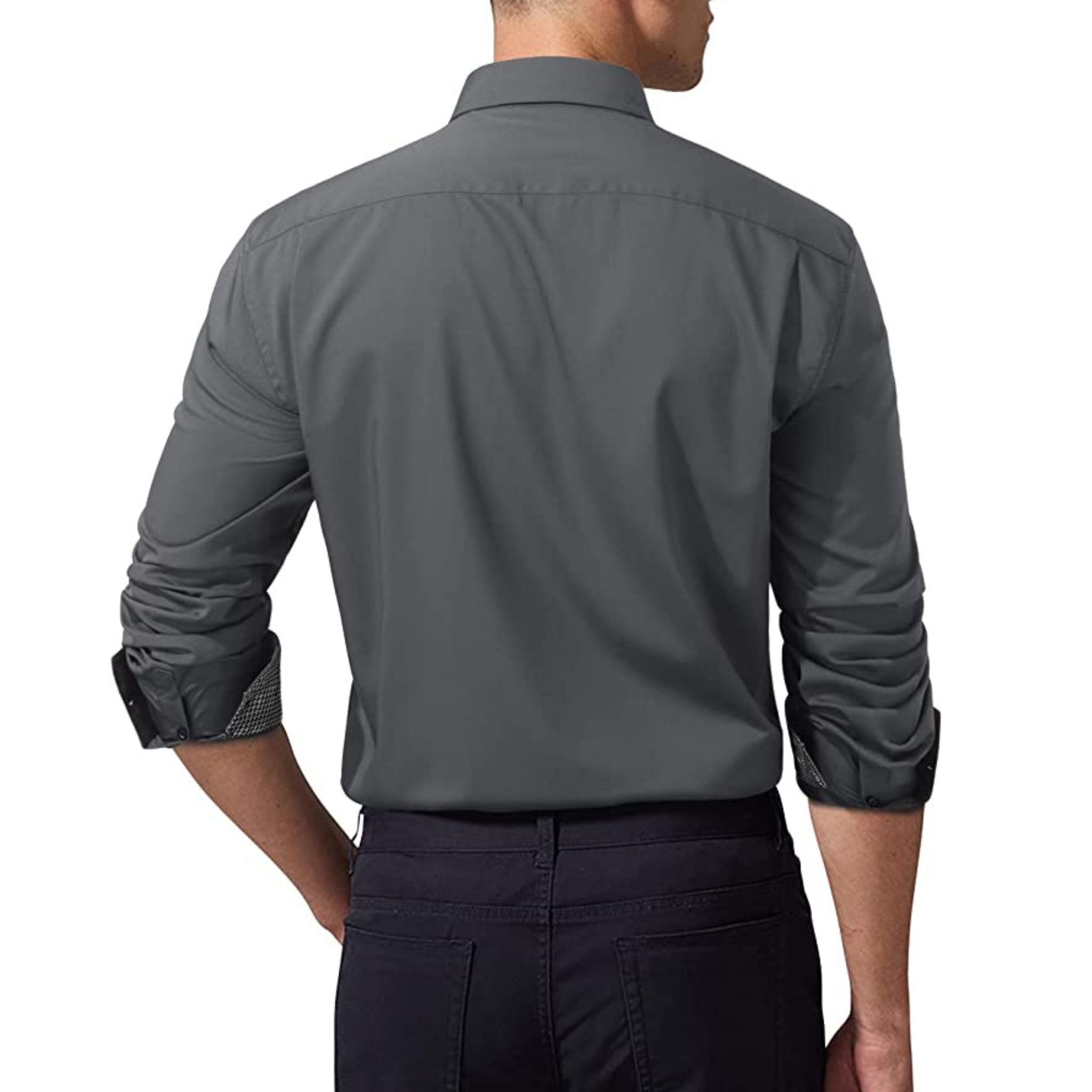 CAMICIA LESTER FANTASIA BICOLORE GRIGIA