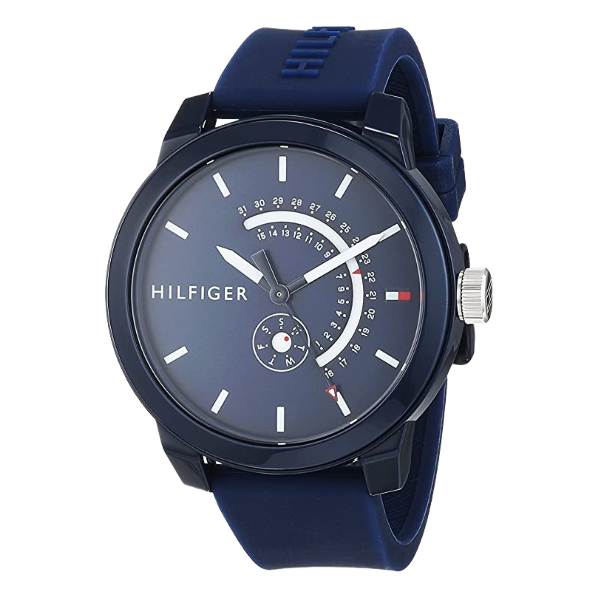 TOMMY HILFIGER OROLOGIO BLU GOFFRATO
