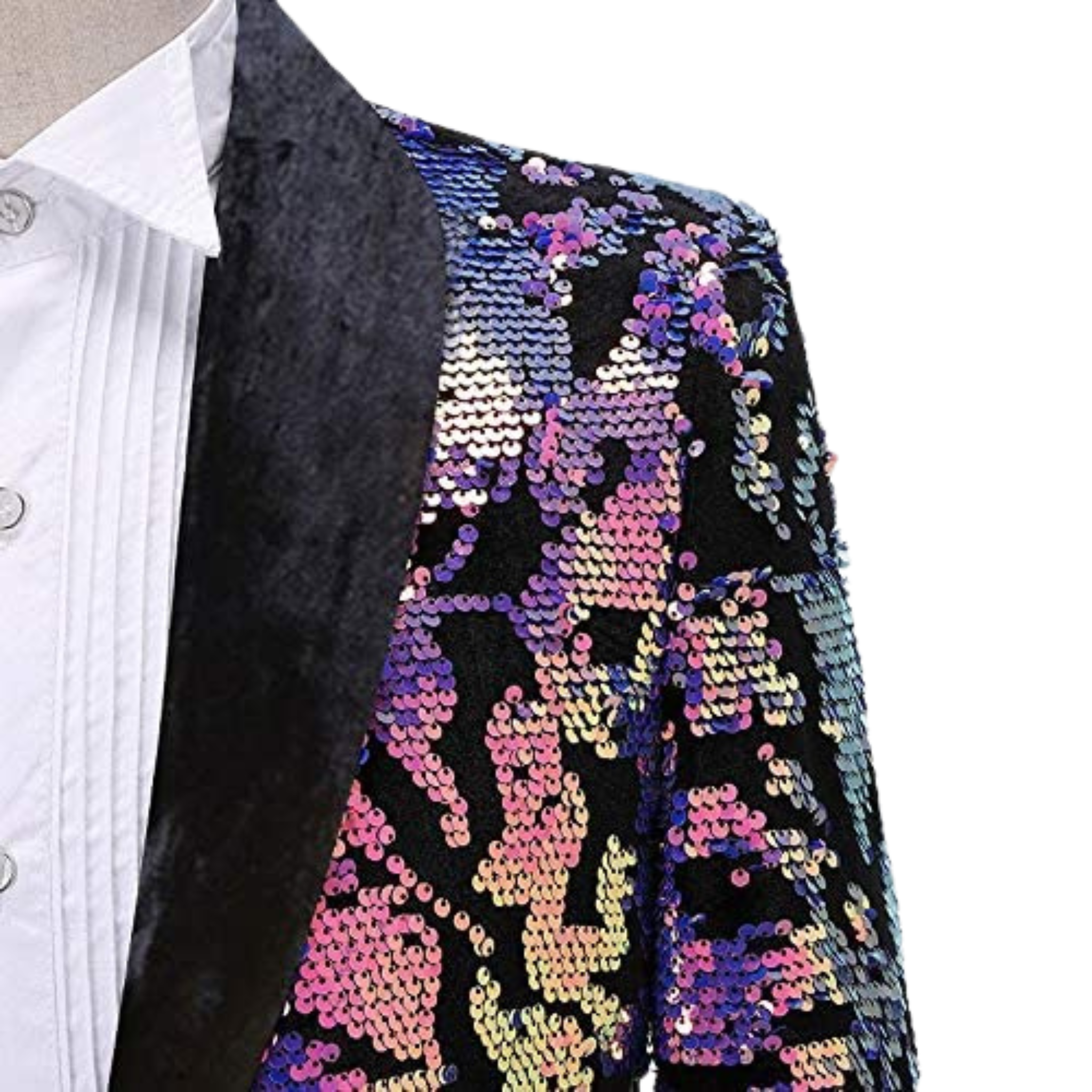 BLAZER IN VELLUTO CON PAILLETTES