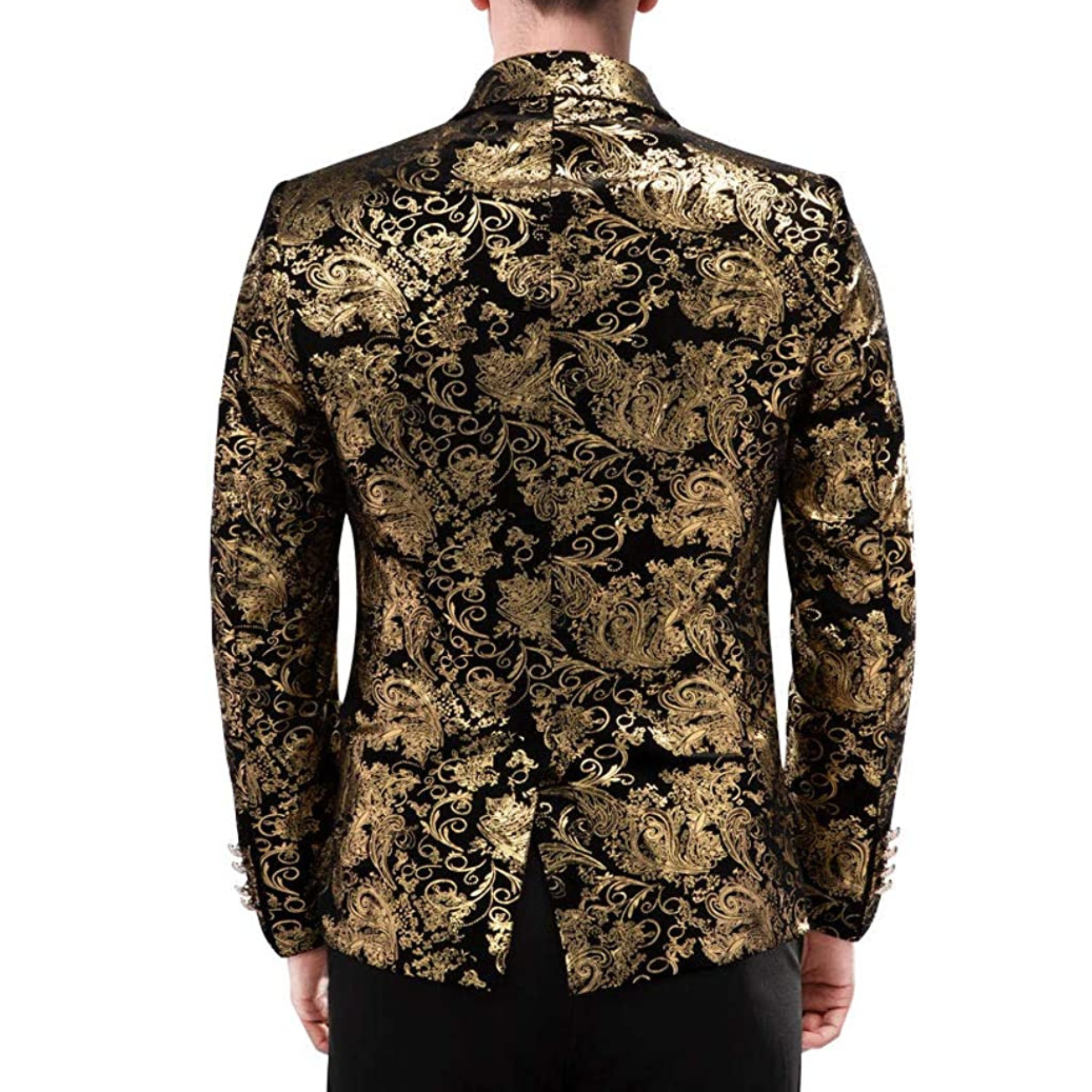 BLAZER FANTASIA FLOREALE DORATO