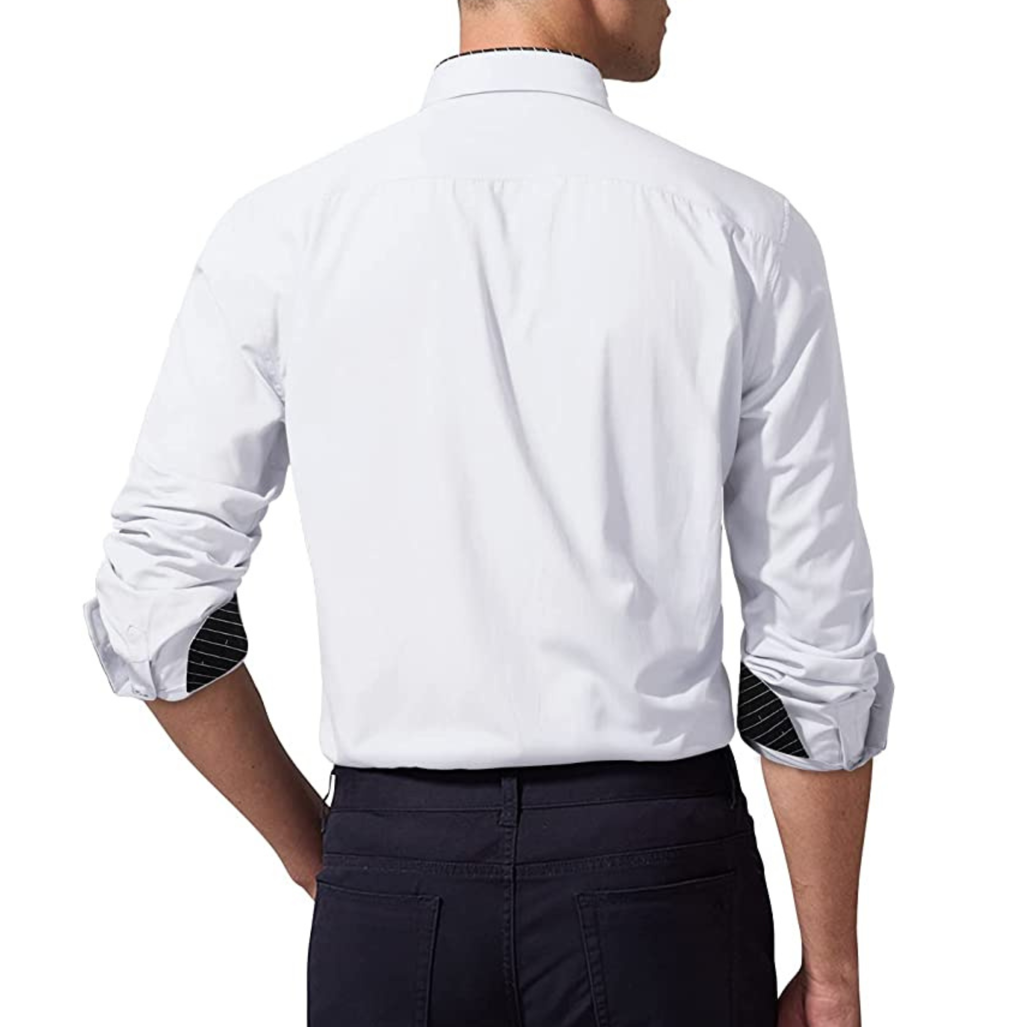 CAMICIA EDER FANTASIA BICOLORE BIANCA