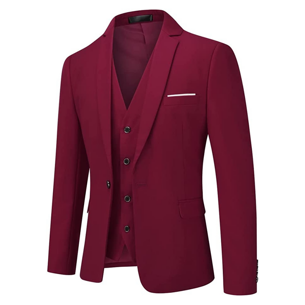 ABITO BECKER 3 PEZZI BORDEAUX