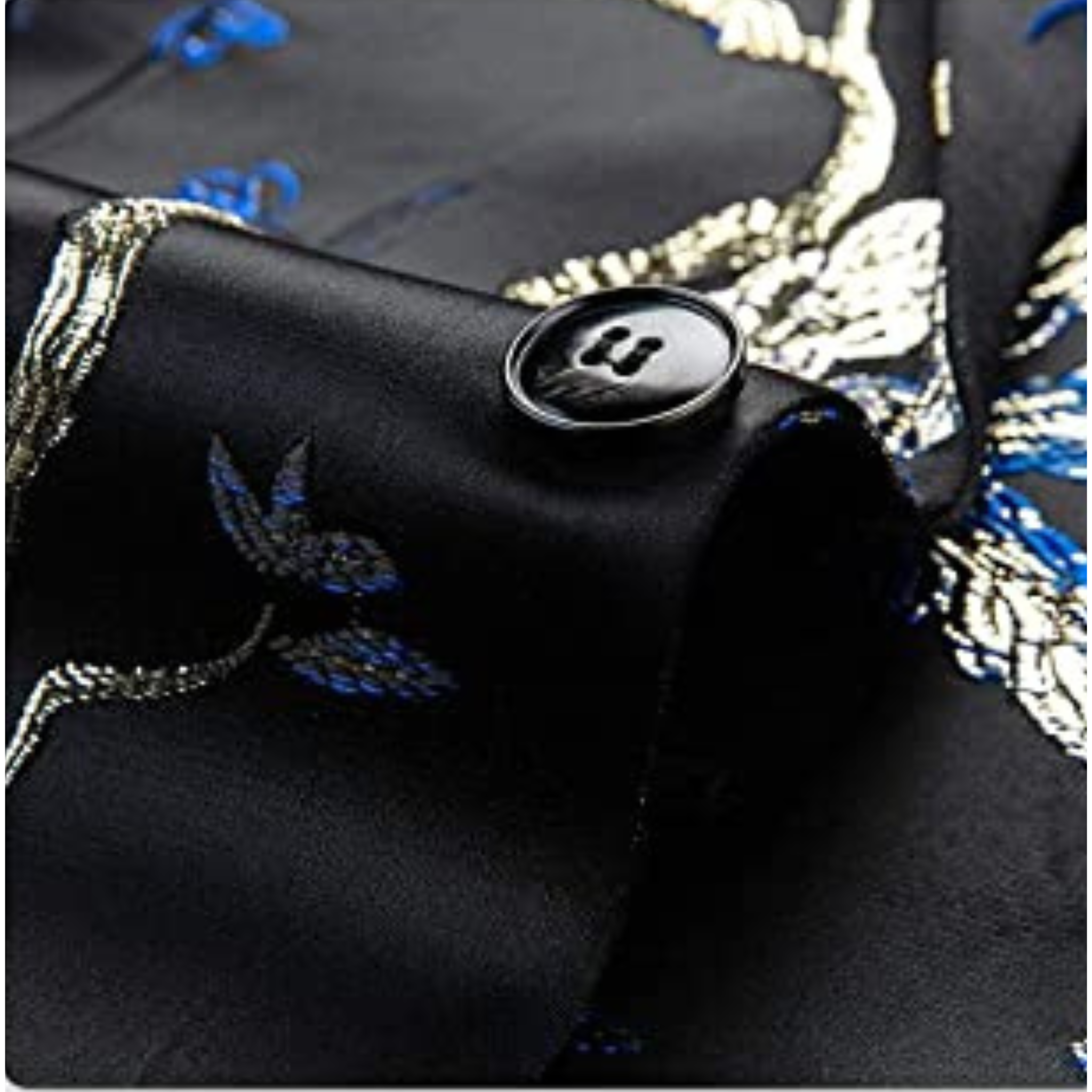 BLAZER FANTASIA FLOREALE NERO