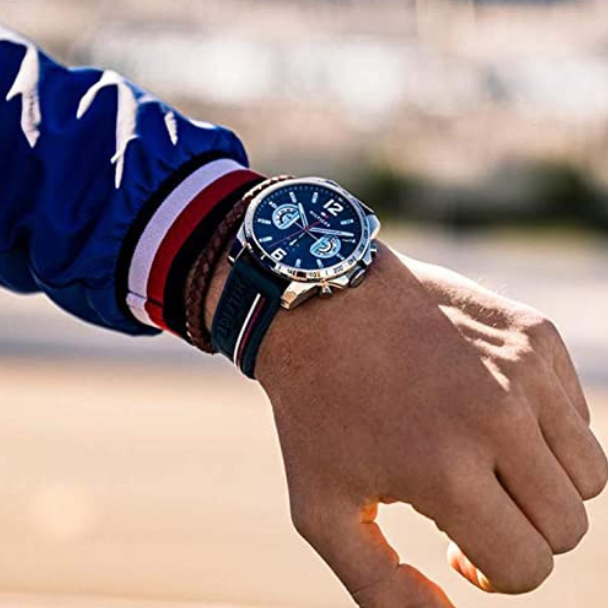 TOMMY HILFIGER OROLOGIO DELUXE BLU