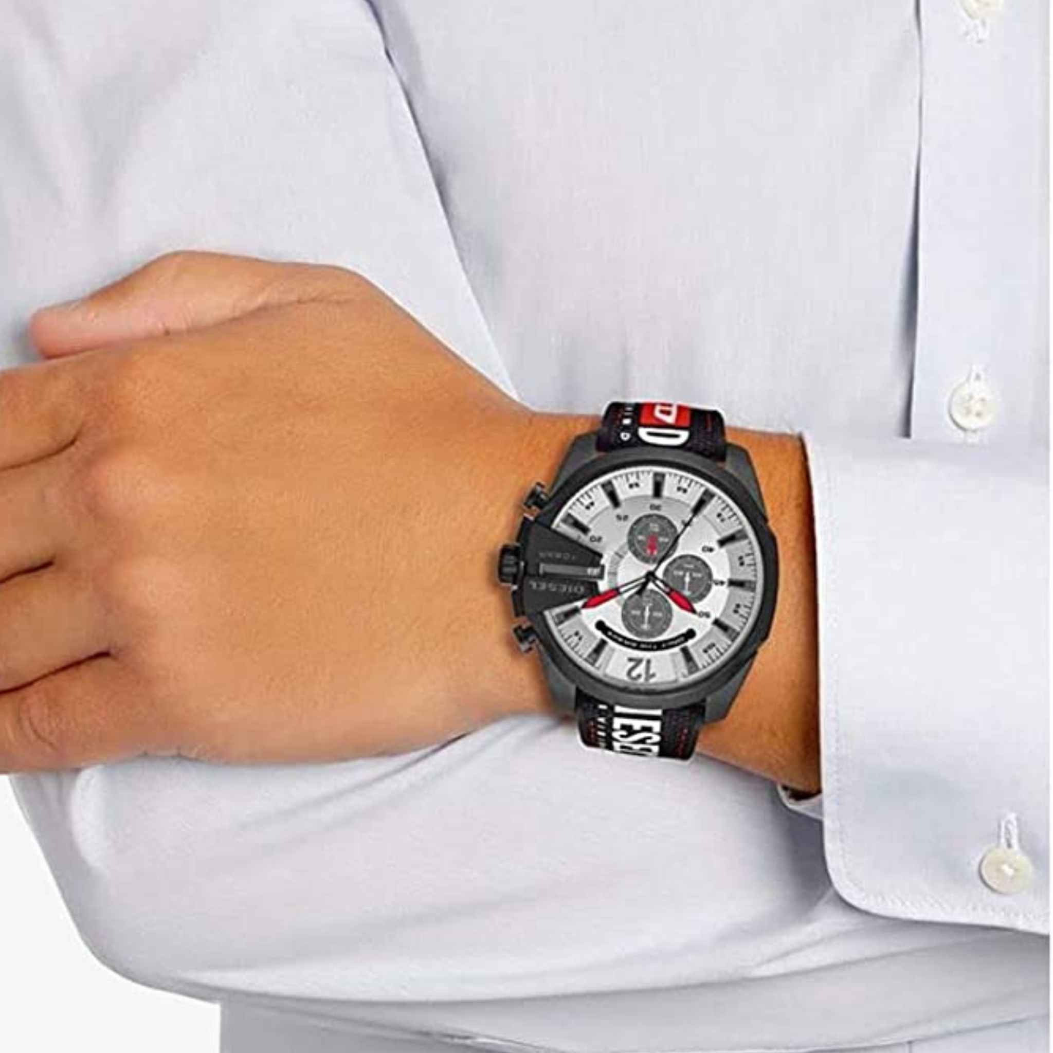 DIESEL OROLOGIO LIVING IN ACCIAIO