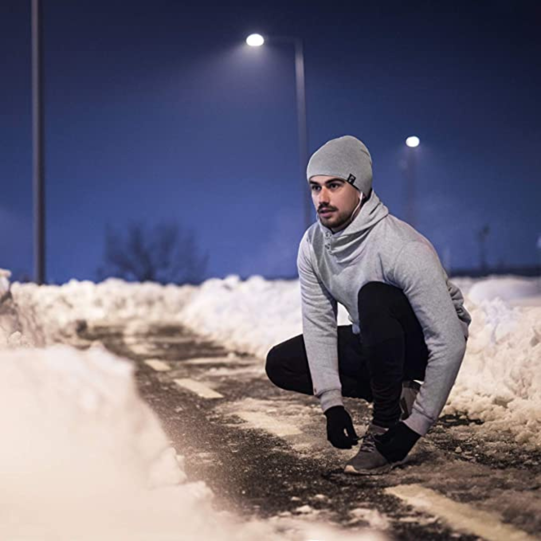 CAPPELLO IN COTONE E PILE (2 COLORI)