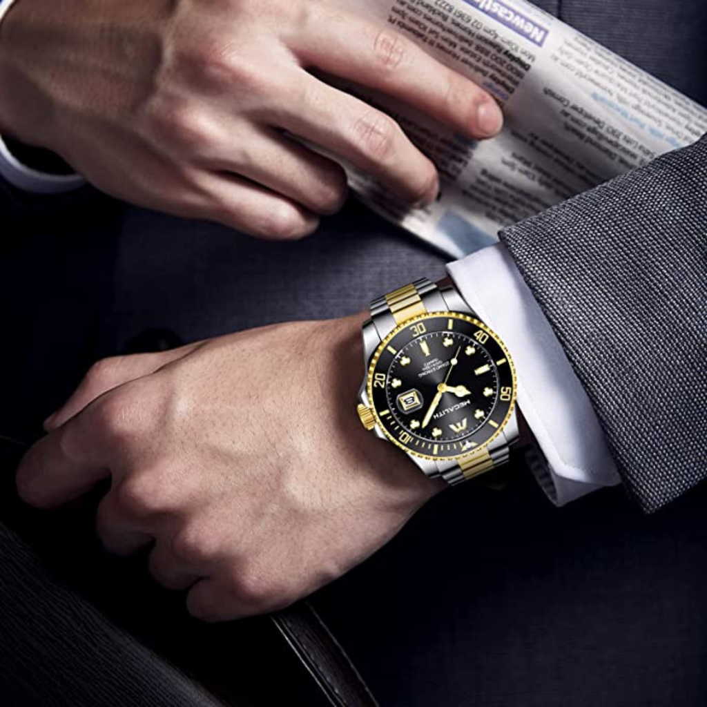 OROLOGIO IN ACCIAIO QUADRANTE NERO