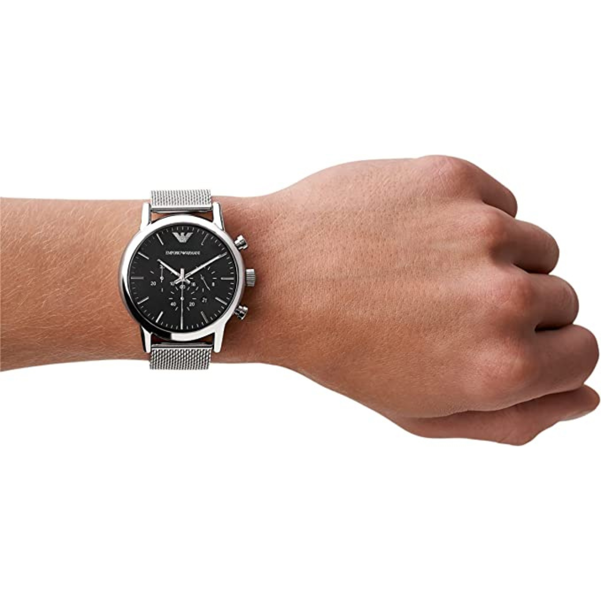 EMPORIO ARMANI OROLOGIO IN ACCIAIO NERO