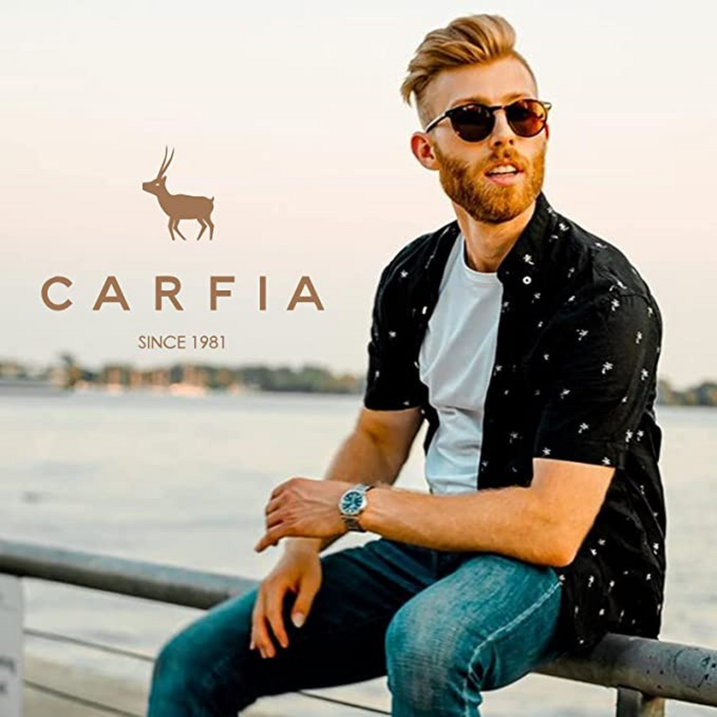 CARFIA OCCHIALI POLARIZZATI IN ACETATO AZZURRI