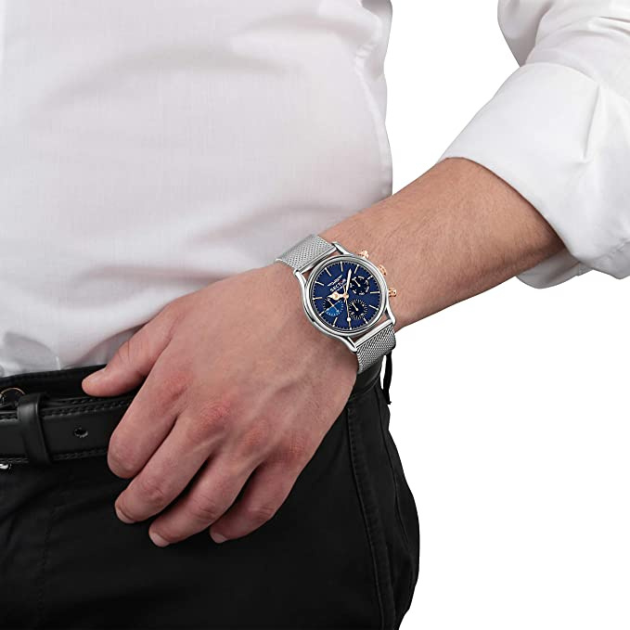 SECTOR OROLOGIO IN ACCIAIO BLU