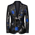 BLAZER FANTASIA FLOREALE NERO