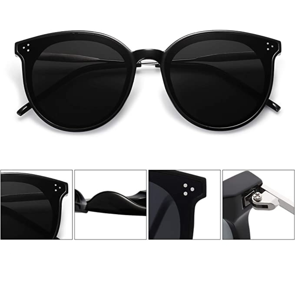 OCCHIALI RETRO' NERI POLARIZZATI