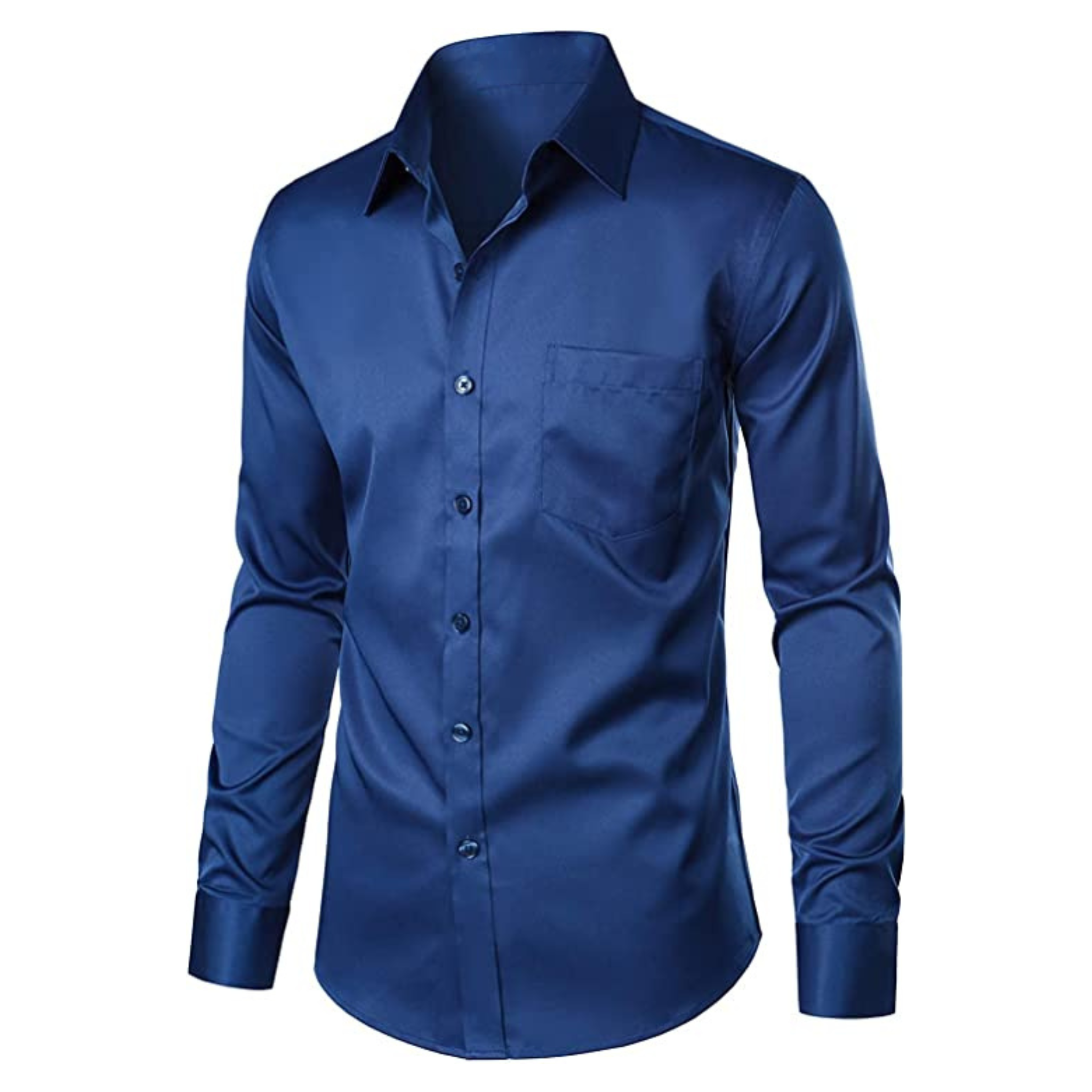 CAMICIA CHRIS TINTA UNITA BLU INDACO