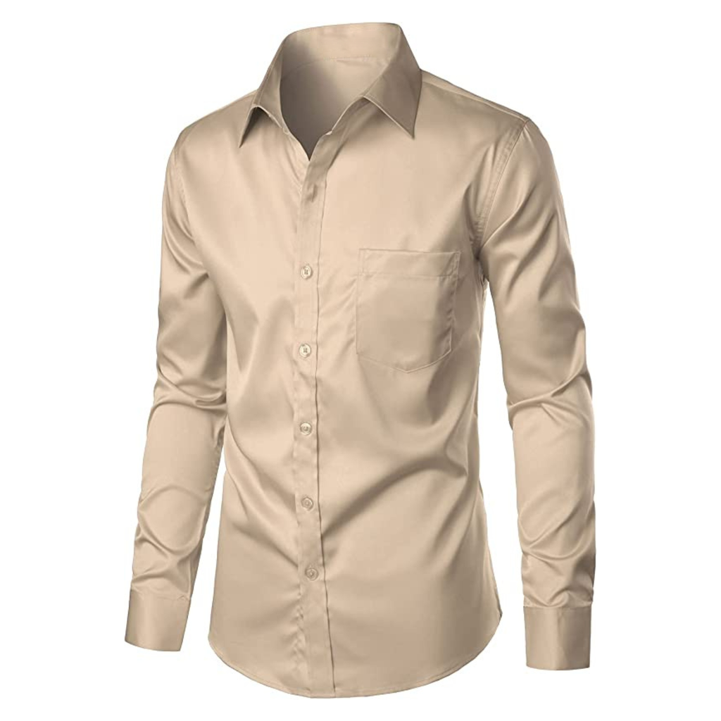 CAMICIA CHRIS TINTA UNITA BEIGE
