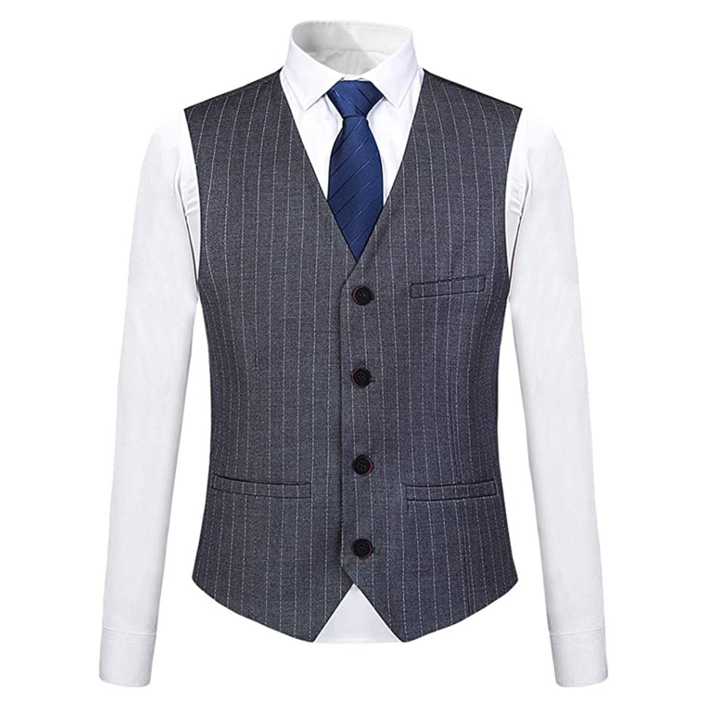 ABITO FRANCIS 3 PEZZI GESSATO GRIGIO