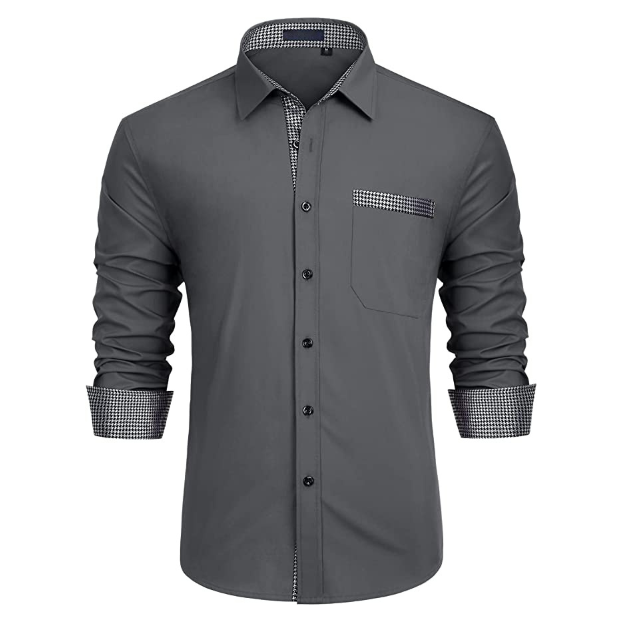 CAMICIA LESTER FANTASIA BICOLORE GRIGIA