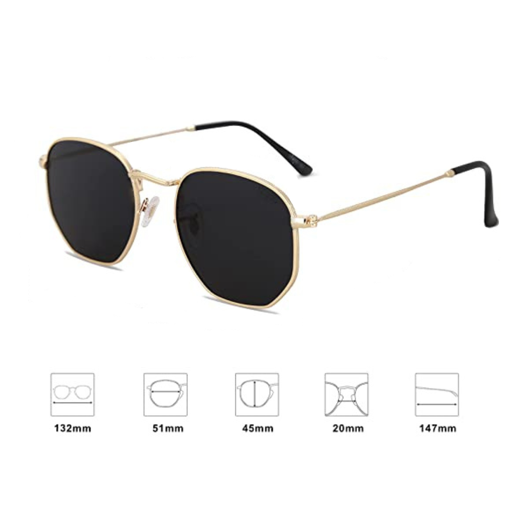 OCCHIALI VINTAGE POLARIZZATI NERI