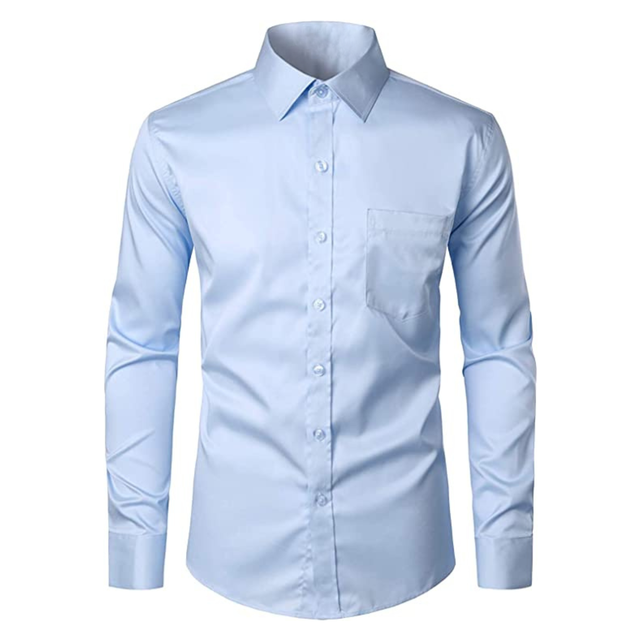 CAMICIA CHRIS TINTA UNITA CELESTE