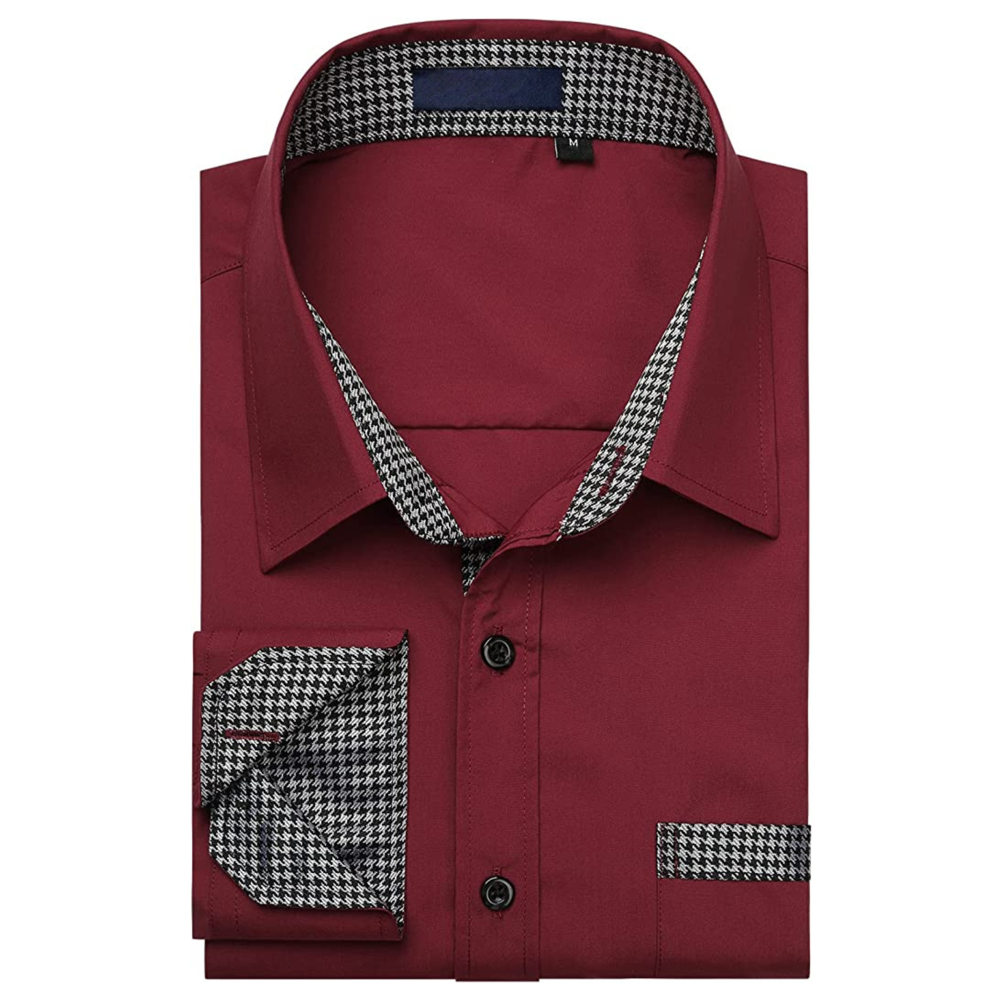 CAMICIA LESTER FANTASIA BICOLORE BORDEAUX