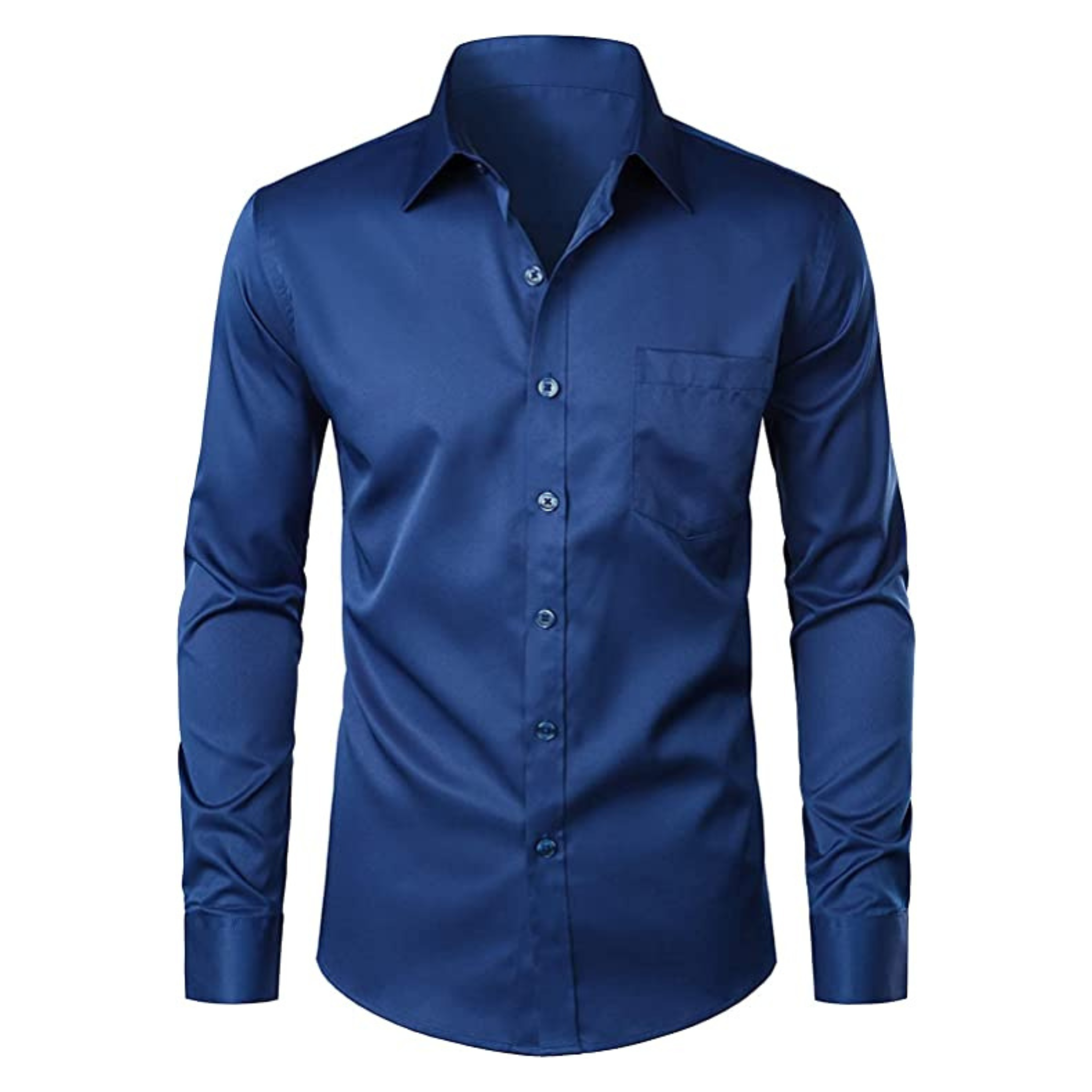 CAMICIA CHRIS TINTA UNITA BLU INDACO