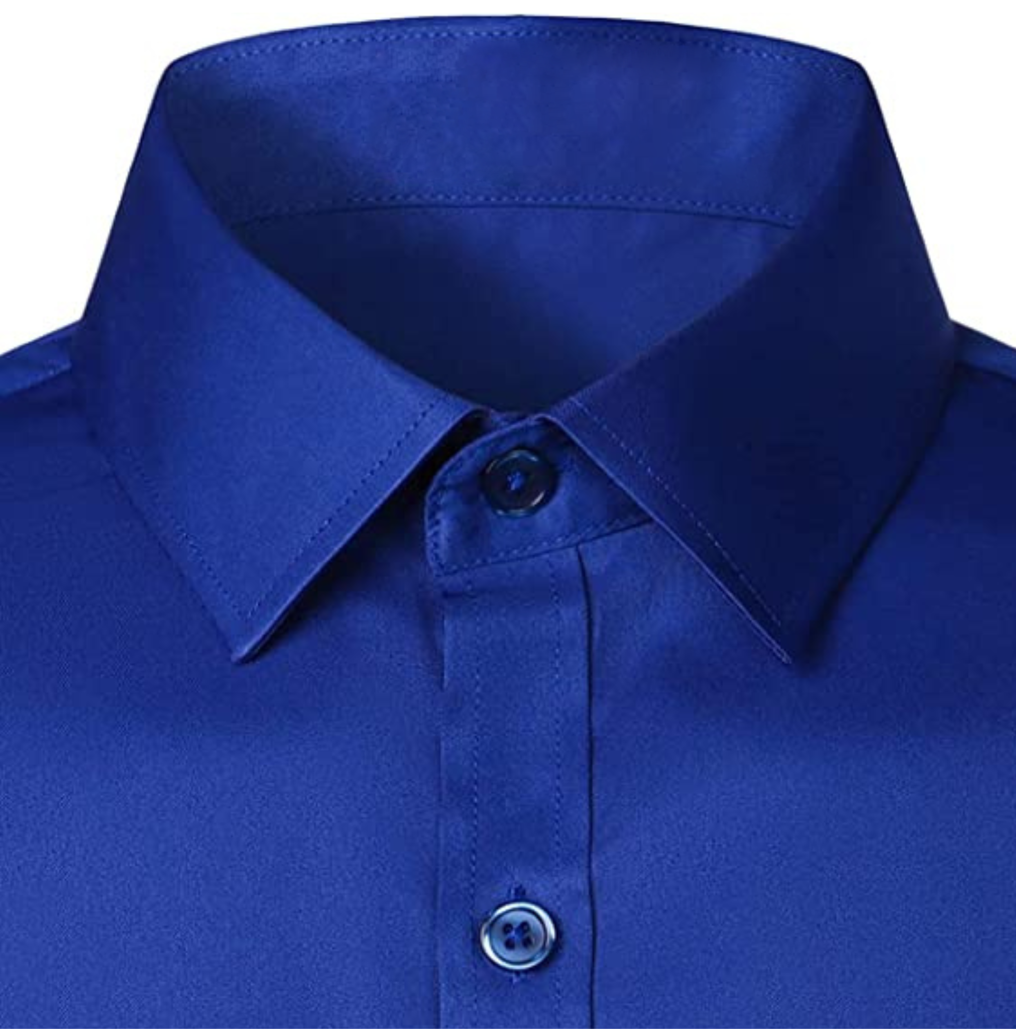 CAMICIA CHRIS TINTA UNITA BLU ELETTRICO