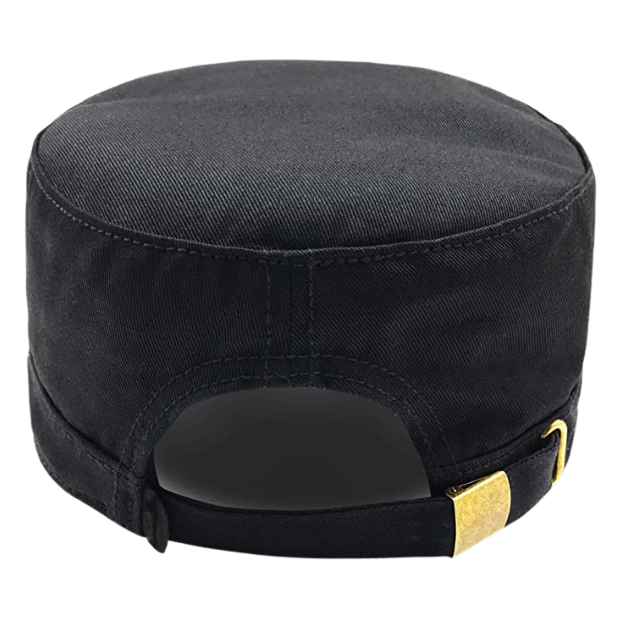 CAPPELLO MILITARE IN COTONE NERO