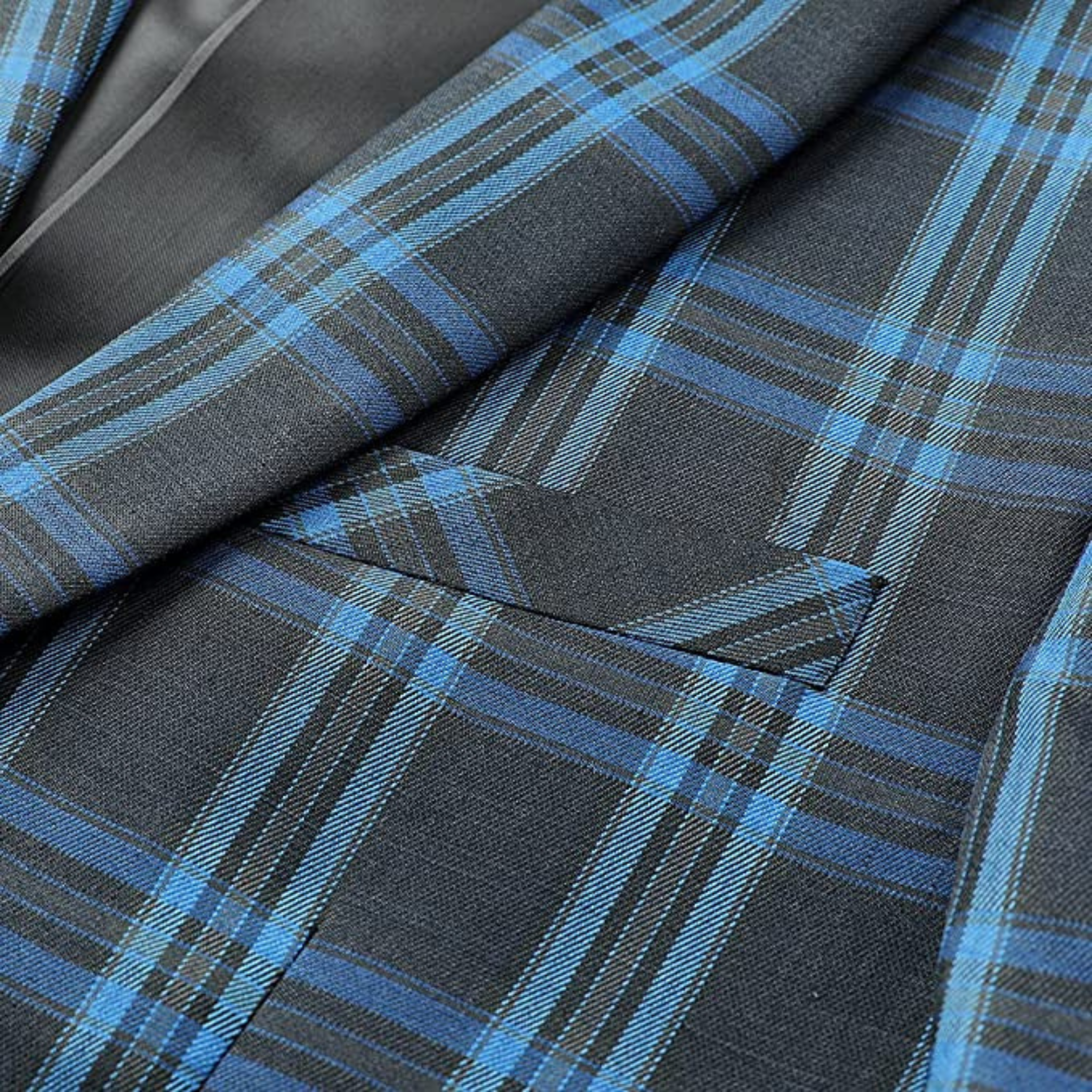 BLAZER A QUADRI BLU/GRIGIO