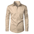 CAMICIA CHRIS TINTA UNITA BEIGE