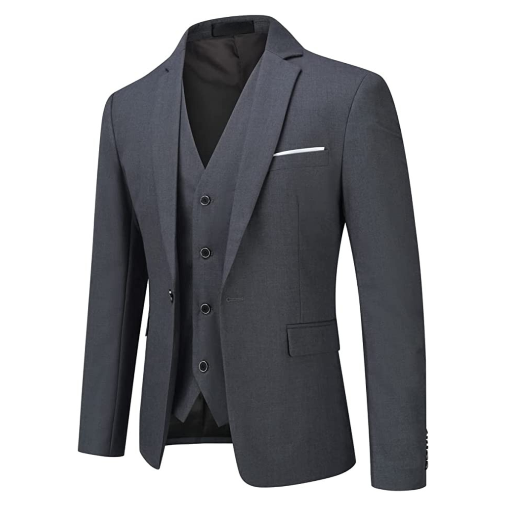 ABITO BECKER 3 PEZZI GRIGIO SCURO