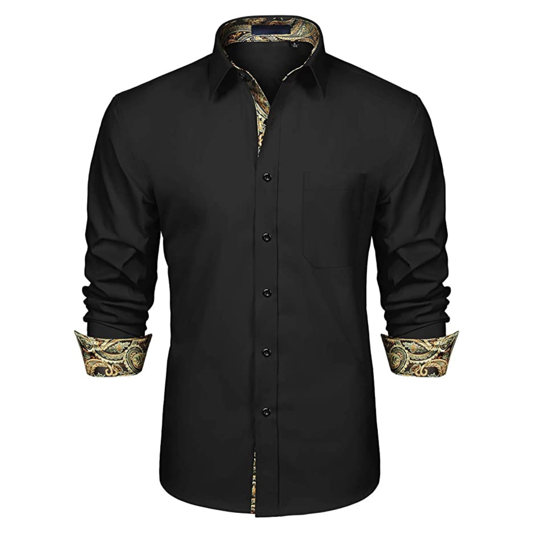 CAMICIA TREVOR FANTASIA BICOLORE DAMASCATA