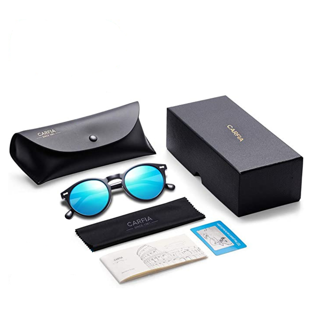 CARFIA OCCHIALI POLARIZZATI IN ACETATO AZZURRI