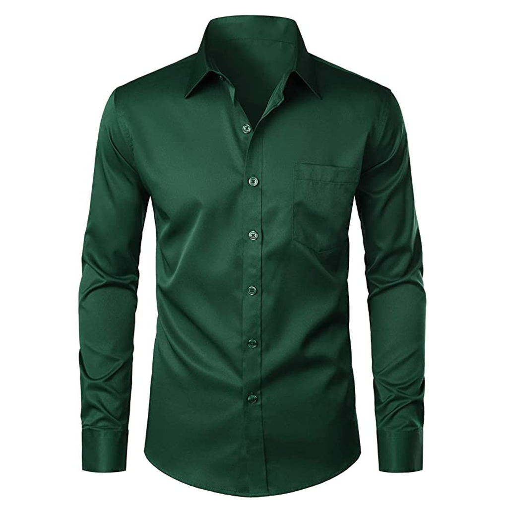 CAMICIA CHRIS TINTA UNITA VERDE