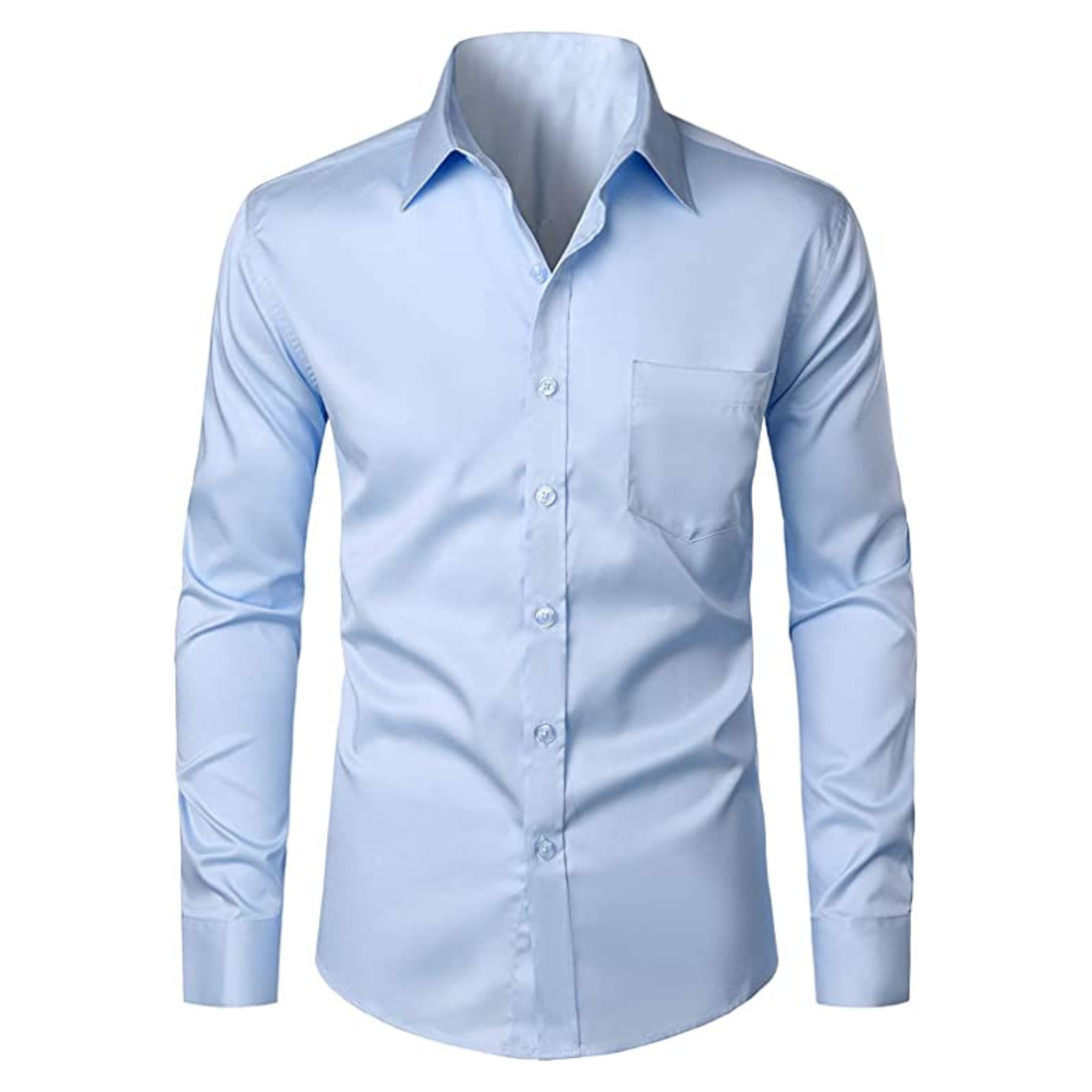 CAMICIA CHRIS TINTA UNITA CELESTE