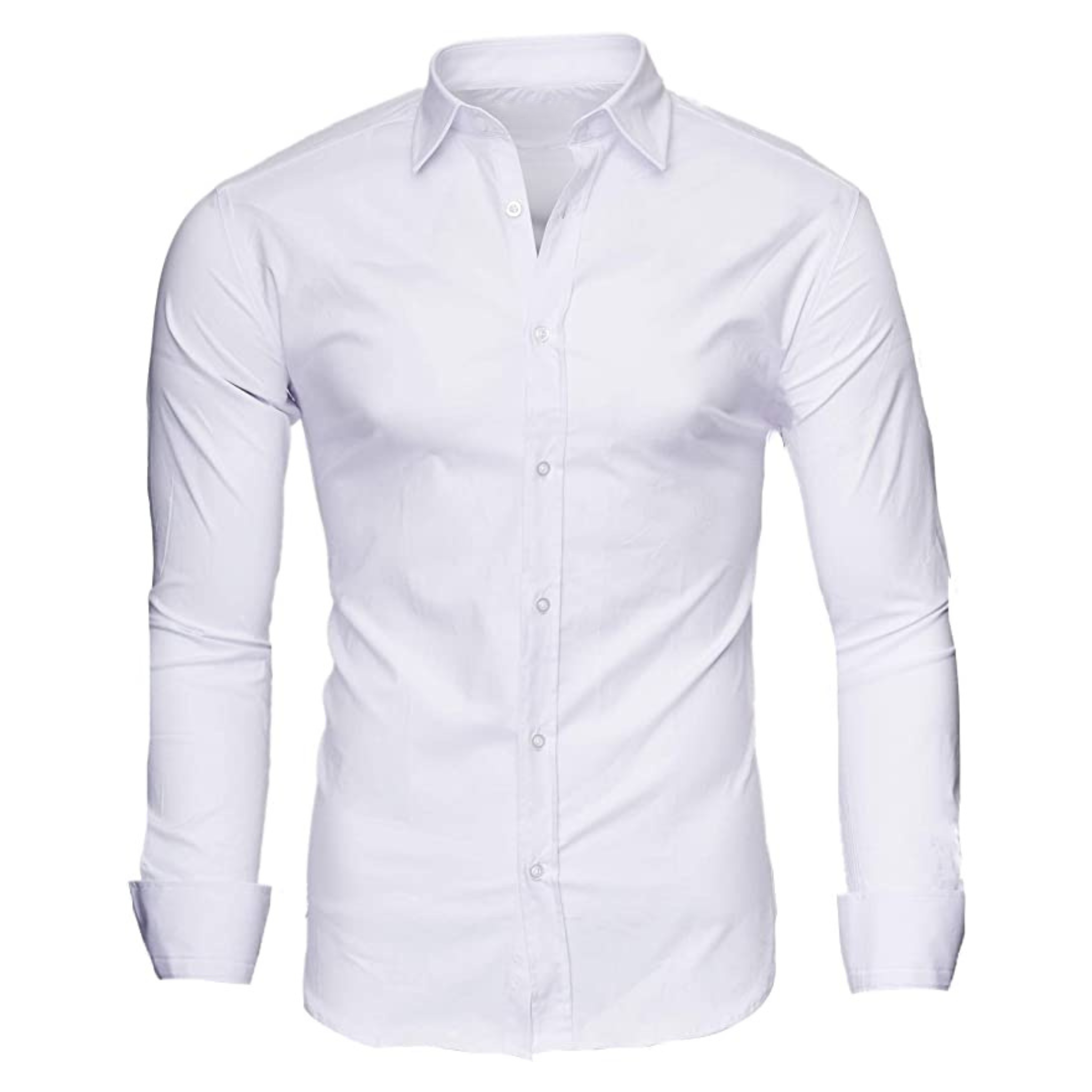 CAMICIA ANTHONY TINTA UNITA SLIM BIANCA (S-6XL)