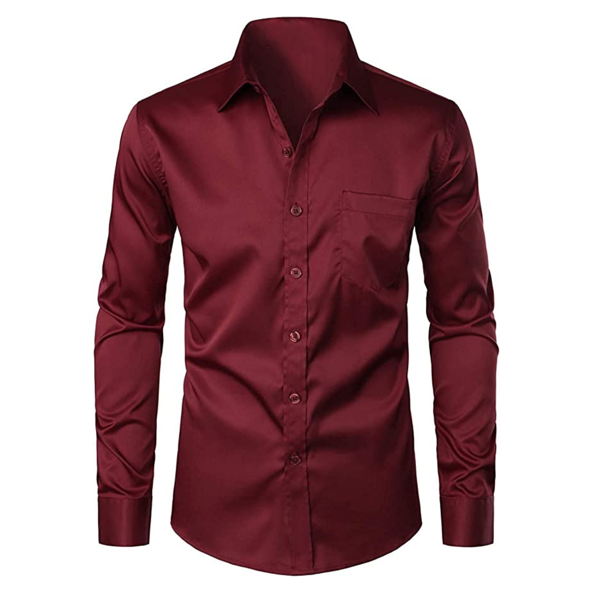 CAMICIA CHRIS TINTA UNITA BORDEAUX