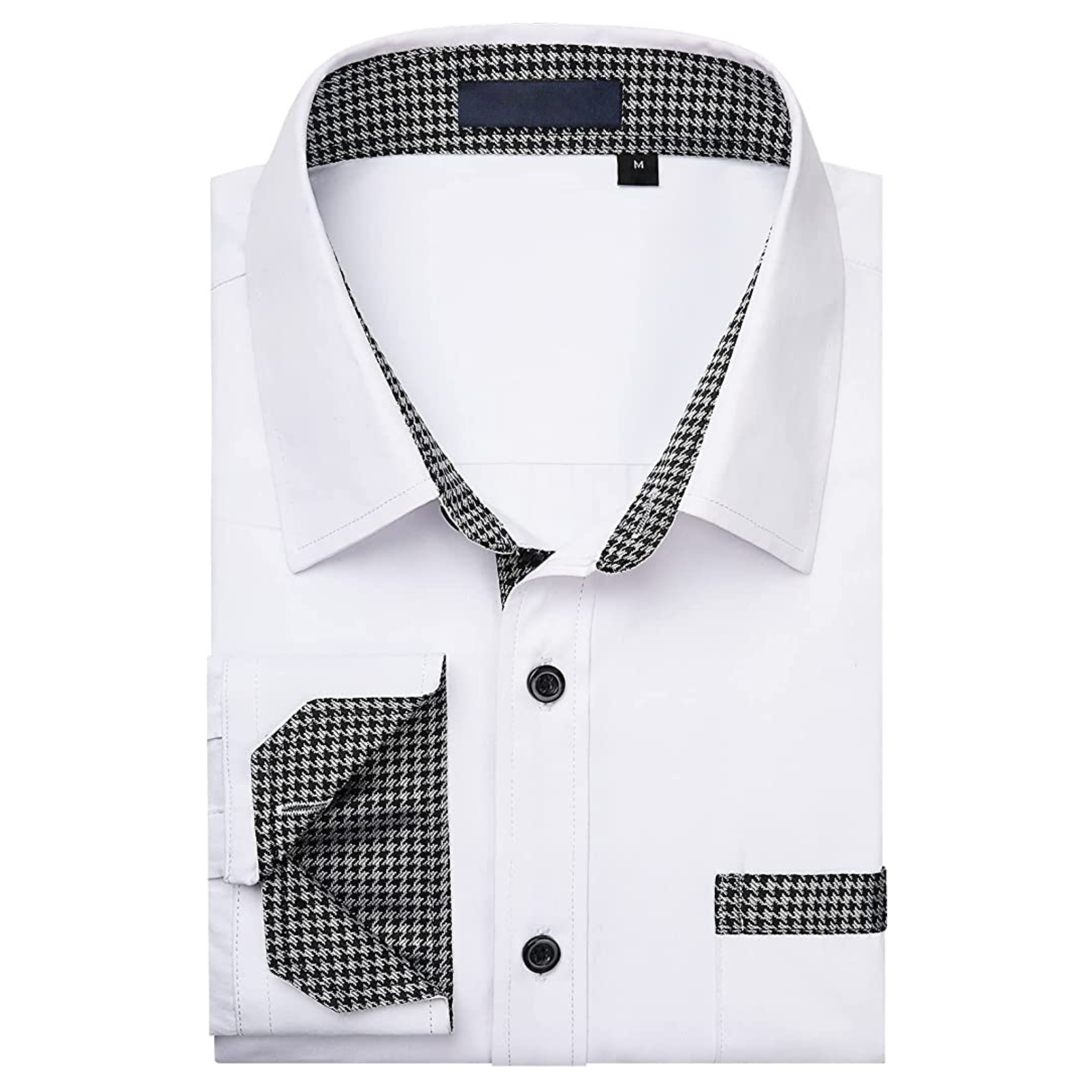 CAMICIA LESTER FANTASIA BICOLORE BIANCA