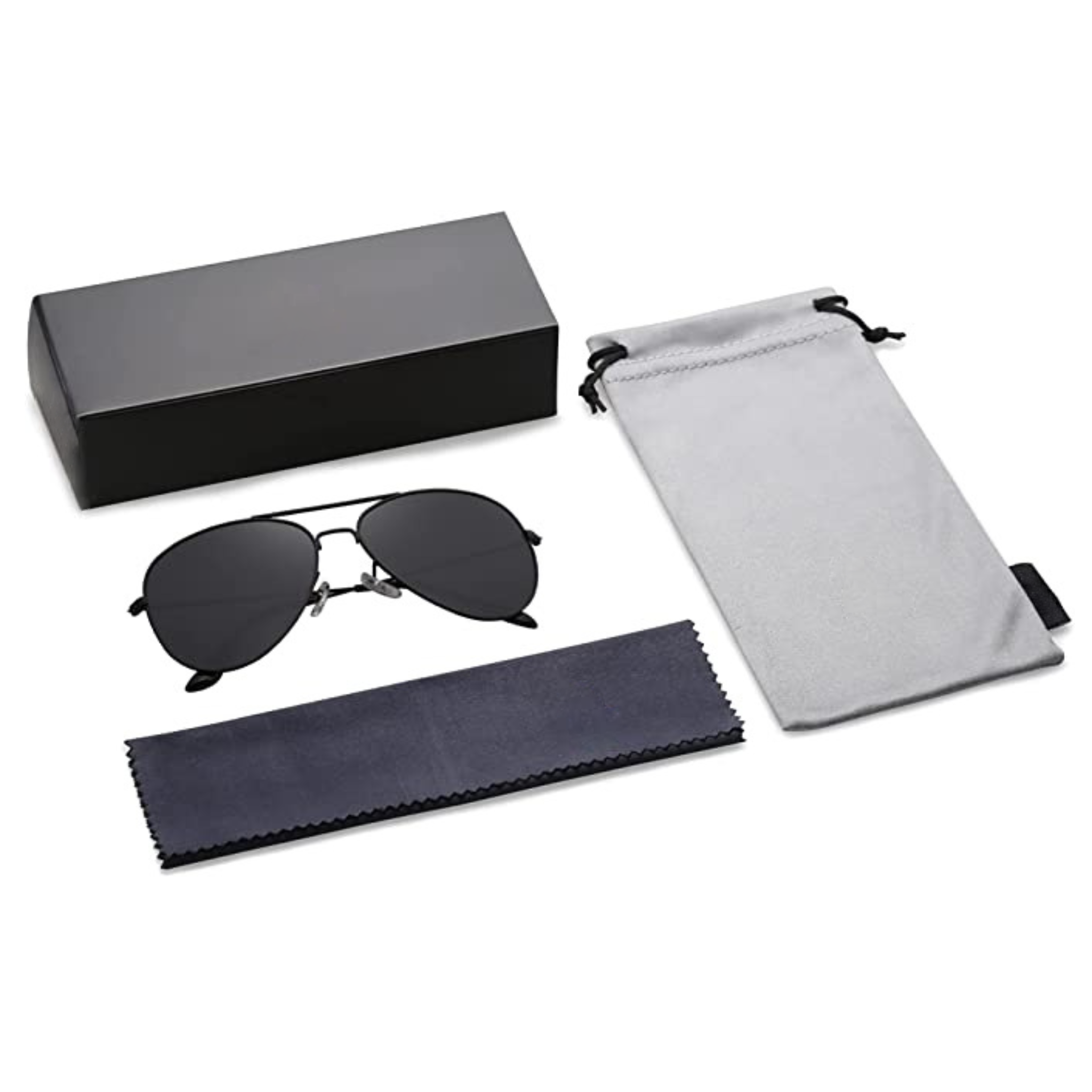 OCCHIALI AVIATORE IN METALLO NERI ANTIRIFLESSO