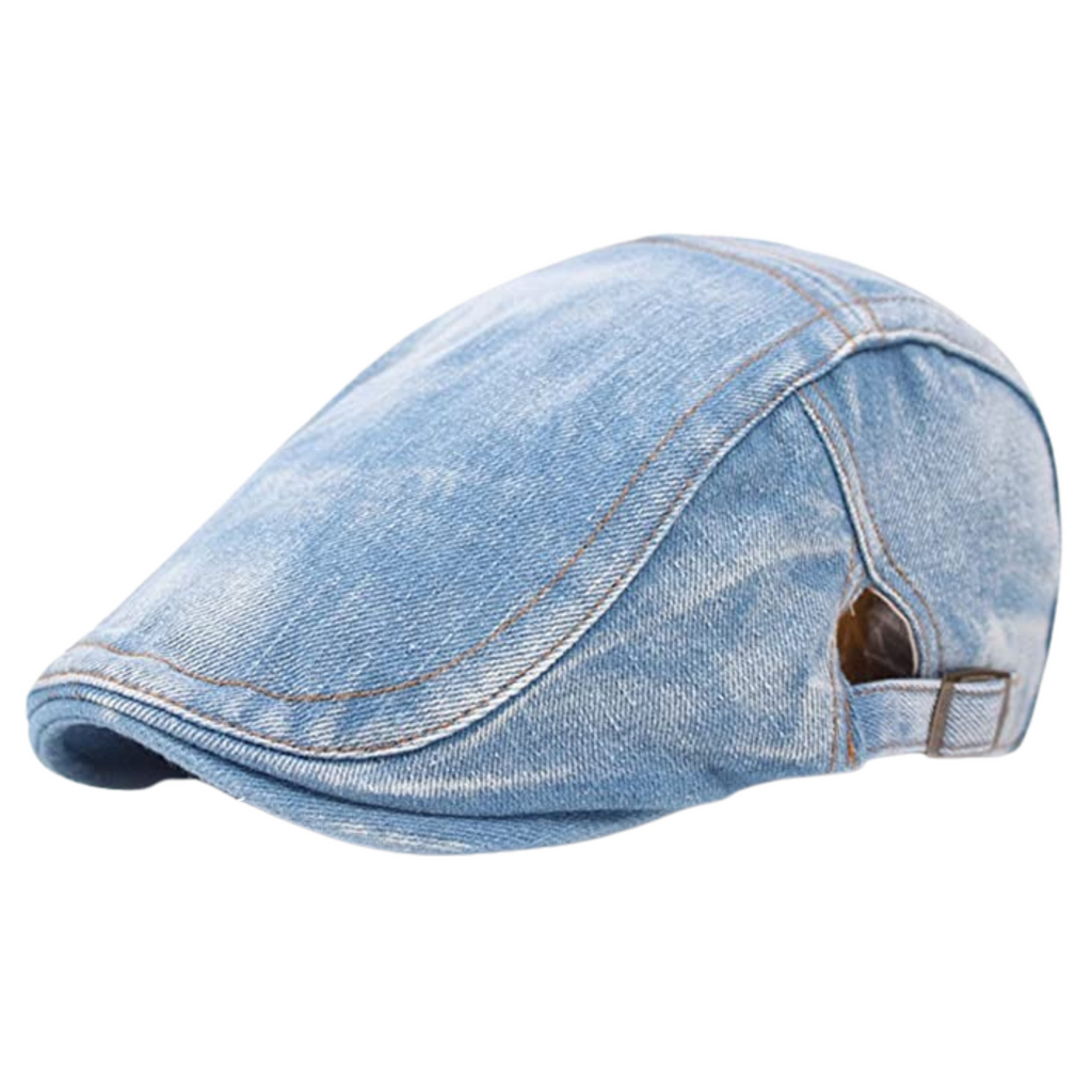 CAPPELLO BASCO IN DENIM LIGHT BLUE