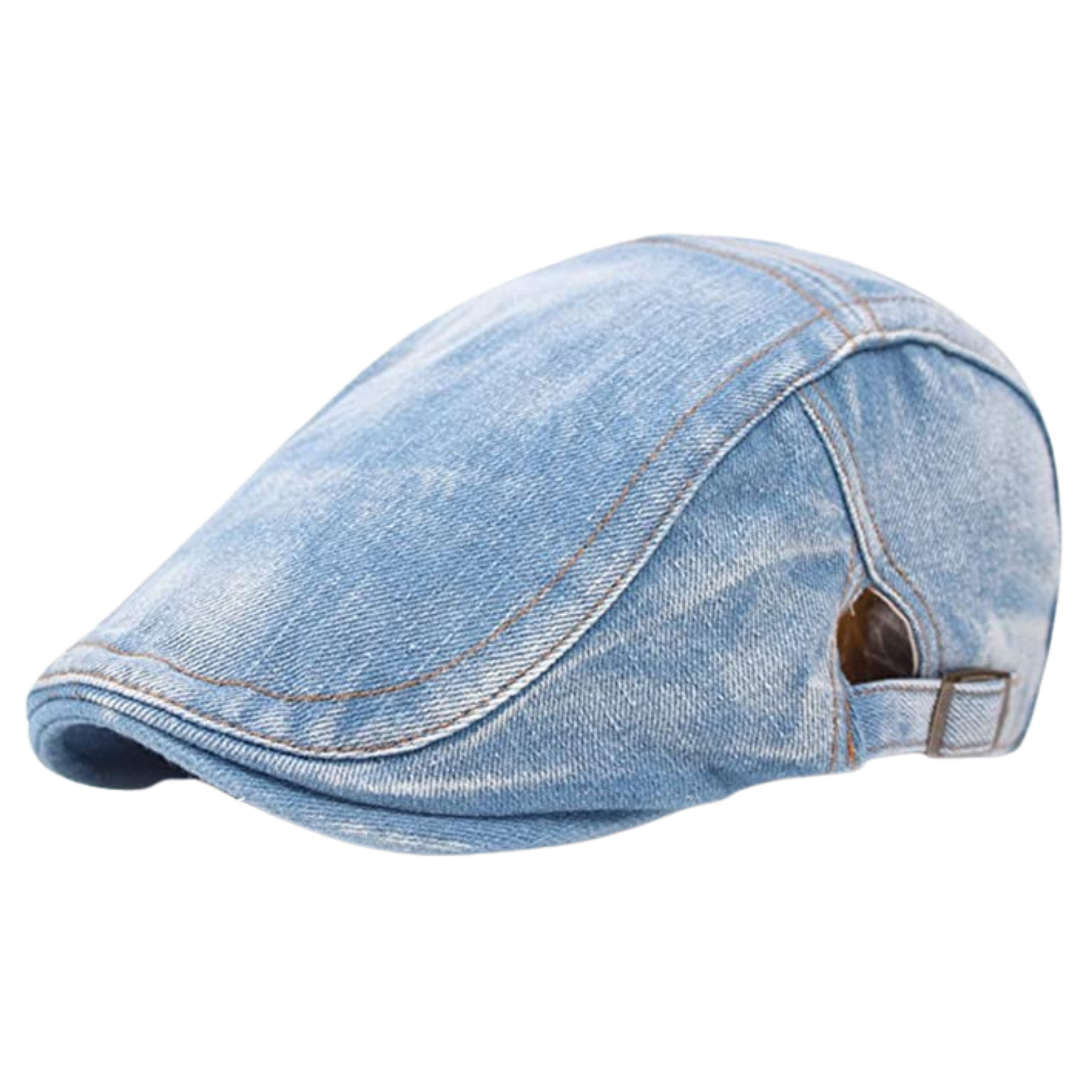 CAPPELLO BASCO IN DENIM LIGHT BLUE
